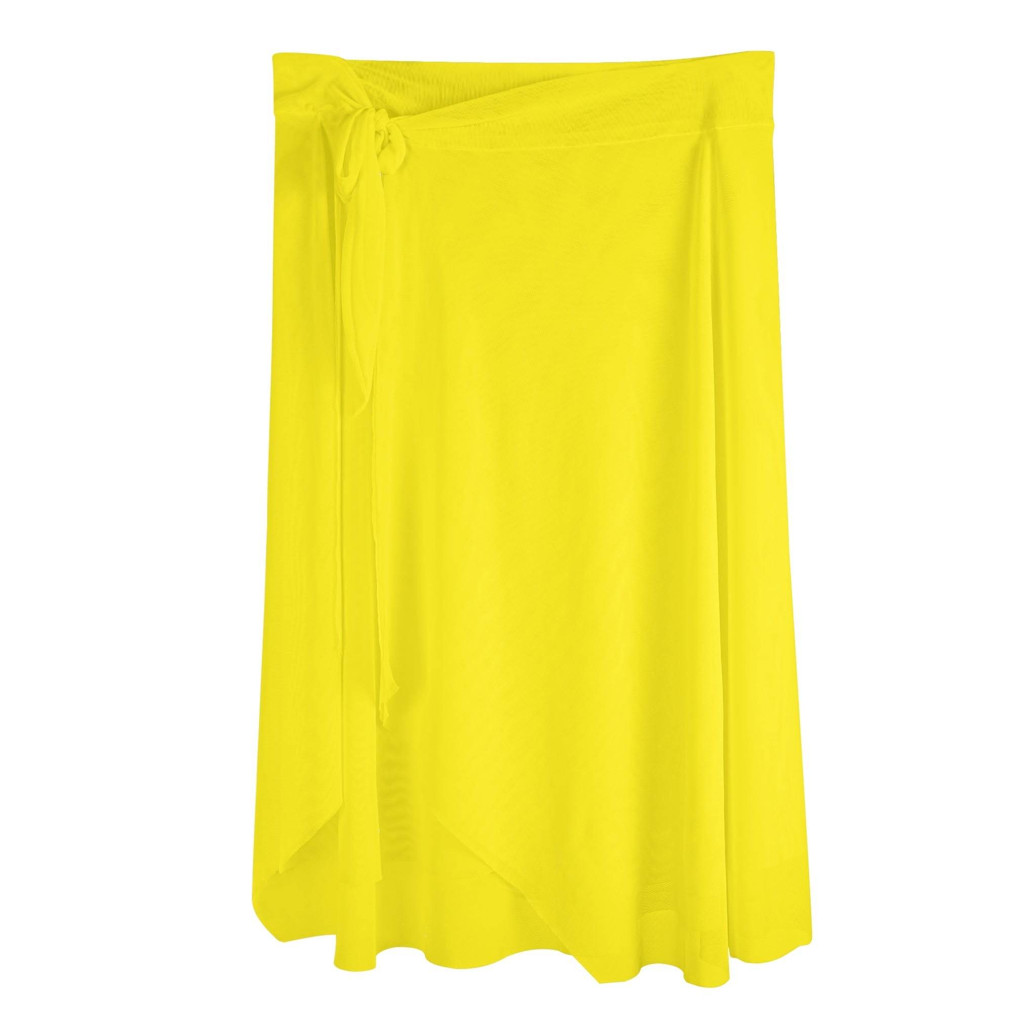 Womens Swimsuit Cover Up Ruffle Tie Side Beach Sarong Wrap Maxi Skirt - Luma Gorria vêtement